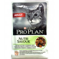 Влажный корм PRO PLAN® NUTRISAVOUR® ADULT для взрослых кошек, с ягненком в желе