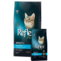 Корм сухой для взрослых кошек Reflex Plus Sterilised с лососем