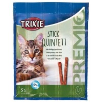 Лакомство для кошек Trixie Premio Quadro-Sticks палочки с домашней птицей и печенью 5 шт. 5 г (4011905427249)