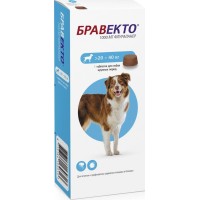 Бравекто таблетка жевательная 1000 мг для собак от блох и клещей 20-40 кг, 1 шт. (вет)
