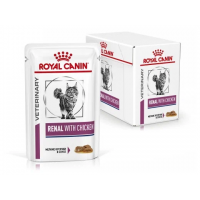Корм желе Royal Canin Renal with beef Корм желе полнорационный диетический для взрослых кошек для поддержания функции почек при острой или хронической болезни почек. (39000200R0)