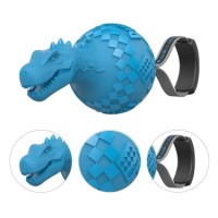 Игрушка для собак Push To Mute Dinoball T-Rex Синий/Серый